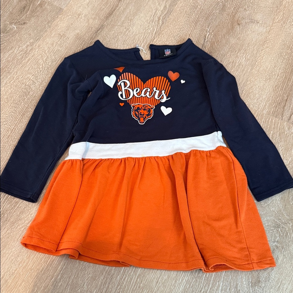 NFL Team Apparel Navy and Orange Kids Dress